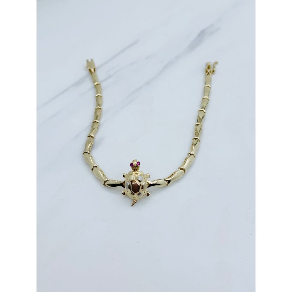 ❤️ 14k gold bracelet Turtle